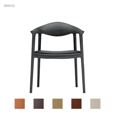 ARM CHAIR BK Leather